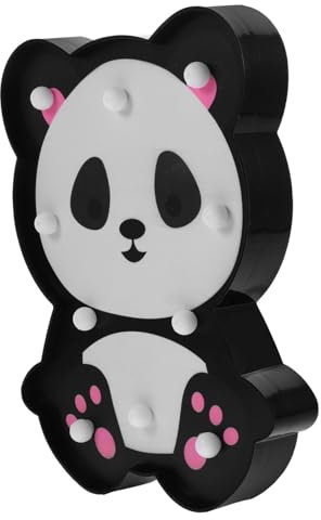 UKCOCO Panda Tischlampe Cartoon Tier Nachtlicht Für Kinderzimmer Dekorative Nachttischlampe Mit Niedlichem Design Für Mädchen Und Mädchen