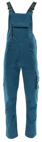 SARA Arbeitshosen Männer Stretch - Latzhose Herren Arbeitshose mit Kniepolstertaschen - Arbeitslatzhosen Männer für alle Jahreszeiten Gr.46-64