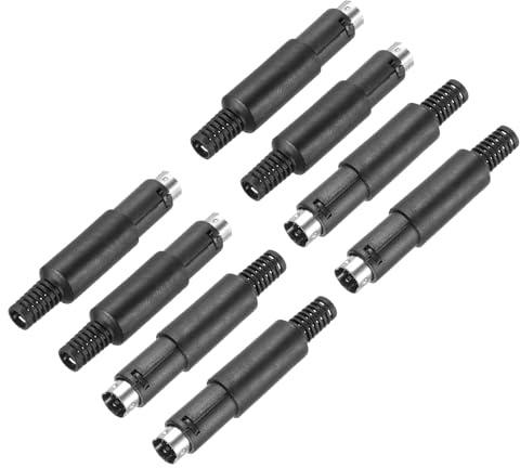 QUARKZMAN 8 Stück S-Video DIN Mini Stecker 6 Pin Signalübertragung Mini Din Stecker für TV DVD Computer Player (PS/2 Stecker)