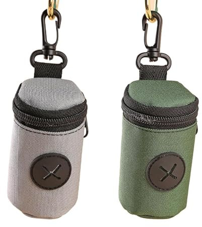 2PCS Quick-Access Dog Poo Bag Holder Dispenser, Hands-Free Dog Waste Carrier with Clip, Lightweight Portable for Owners Walkers 