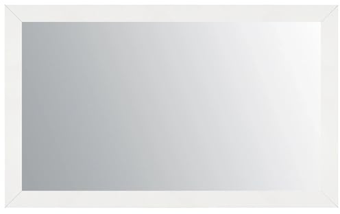 Foundation Mirror Frame & TV by FrameYourTV - Multiple Colours & Sizes to Match Your Room - Complete with Q60D Panel -Square 43 White