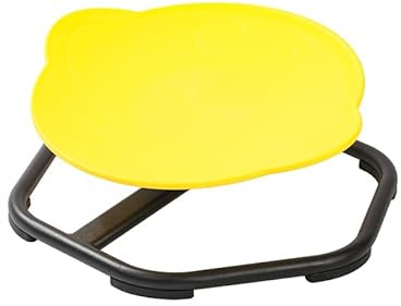 Planet Sensory Drehstuhl für Kinder - 360° drehbarer Balancesitz für Autismus ADHS SPD - Beruhigende Bewegung für Fokus, Koordination & aktives Sitzen - ab 3 Jahren (Gelb)