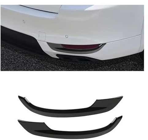 Kompatibel mit Mazda CX-60 CX60 CX 60 2022 2023 2024 ABS Schwarz Nebelschlussleuchte Lampenstreifenabdeckung Aufkleber Nebelschlussleuchte Reflektor Zubehör(ABS Black)