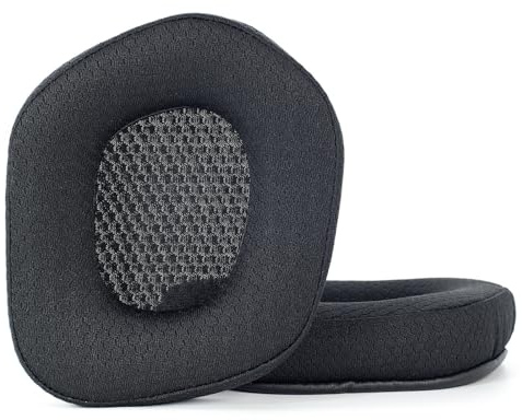 Waschbarer Stoff Fußballnetz-Ohrpolster für G533 G335 Kopfhörer, rutschfestes Design, atmungsaktive Ohrenschützer, Ersatz-Kopfhörer-Ersatzzubehör