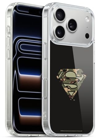 Head Case Designs Offizielle Superman DC Comics Camouflage Logos Gelhülle [Militärischer Schutzgrad] Kompatibel Mit Apple iPhone 17 Pro Und Kompatibel Mit MagSafe