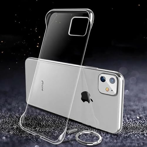 FAOMSEBS Cover per iPhone 12 Mini Trasparente Senza Bordo (Sensazione di Metallo Nudo) [Ultra Sottile Come Senza Custodia] Antishock Custodia per iPhone 12 Mini Cover Rapida Dissipazione del Calore