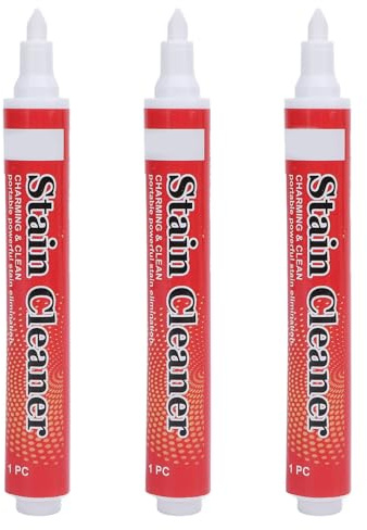 Yechiry Kleiderreinigungsstift, Wasserloser, Effizienter Entfernerstift, Tragbarer Reise-Wäschefleckenreiniger, Stift aus Organischem Material für Home-Office-Reisen, 3 Stück