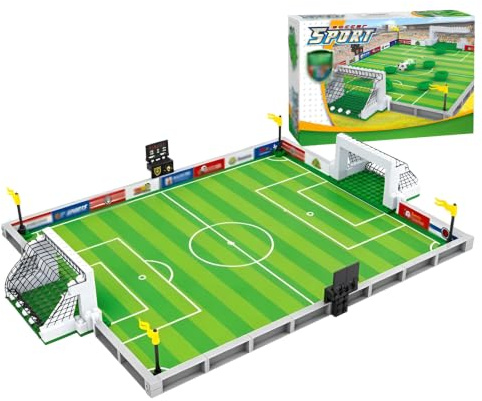 Football Pitch Building Block Set, 269Pcs World Cup Sport Board Game Model | Fun Football Themed Interactive Toy Competitive Play, Birthday or Festive Gifts for Boys and Football Enthusiasts Toy