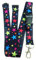Spirius Funky Breakaway Abnehmbares Umhängeband mit Sicherheitsclip für Handys, Ausweise, Schlüssel rainbow stars