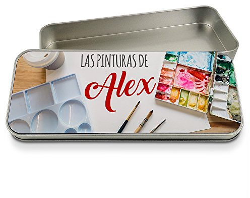 LolaPix Scatola di Alluminio Personalizzato con Foto, Immagine o Testo, Originale ed Esclusivo. Sono Disponibili Diversi Modelli. Modello Rettangolare Allungata