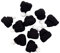 Amosfun 10 stücke weihnachtsstrickmütze Mini weihnachtsmützen Weihnachtsbaum Ornamente DIY (schwarz)