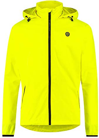 AGU GO Essential Regenjacke Damen & Herren, Fahrradjacke Wasserdicht & Winddicht, Atmungsaktiv, Reflektierend, Unisex, XXXL, Gelb