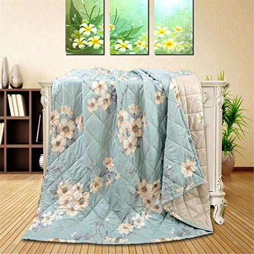 FANSU Tagesdecke Bettüberwurf Steppdecke Mikrofaser Doppelbett Einselbetten Gesteppt Bettwäsche Sofaüberwurf Wohndecke Bettdecke Stepp Gesteppter Quilt (Blumen,200x220cm)