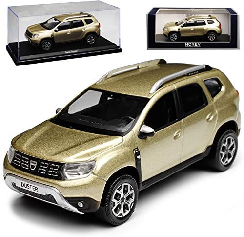 Dacia Duster II Dune Beige Metallic SUV 2. Generation Ab 2018 1/43 Norev Modell Auto mit individiuellem Wunschkennzeichen