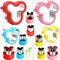Elfkitwang Minnie Themed Cookie Cutters Set, Minnie Head Cartoons Shapes Cookie Cutter for Kids Sandwich Cakes Biscuits Vegetables Fruit Cutters Baking Mold(Verschiedene Größen)