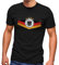 MoonWorks® Herren T-Shirt Deutschland Fußball EM 2024 Deutschlandflagge Nationalfahne Wappen Adler Fanshirt schwarz XS