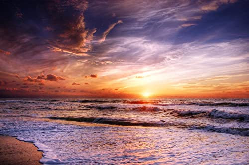 LZQZJD Holzpuzzle 3000 Teile Meer Sonnenuntergang Puzzle Tolles Puzzlespiel Für Erwachsene
