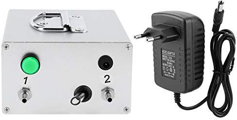 DC12V Máquina de Ordeño Eléctrica de Pulsación de Aleación de Aluminio Bomba de Vacío Bomba de Vacío de Pulsación Máquina de Ordeño de Cabra para Ovejas Burro Vaca Caballo Granja(100-240 V)