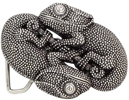 BELTINGER Gürtelschnalle Mini Chamäleon 4,0 cm | Buckle Wechselschließe Gürtelschließe 40mm Massiv | Wechselgürtel bis 4cm