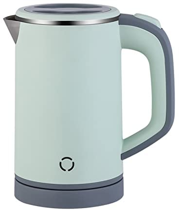 HotTopStar Travel Electric Kettles, Small Kettle 800ml Stainless Steel, 5 Minutes Fast Boiling, 600W Mini Portable Camping Kettle Electric, Compact Electric Kettles for Travel, Home, Office-Green