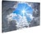 Bild auf Leinwand Treppe Zum Kreuz Licht Ende Tunnel Jesus Gott Wandbild Poster Kunstdruck Bilder 100x57cm