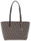 DKNY Women's Bryant Medium Bag in Coated Logo Tote, Chino/Truffle