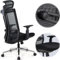 Realm of Thrones ADMIRAL Ergonomic Office Chair with Adjustable Seat-depth & Back-height, 4D Armrests, 3D Headrest, Adaptive Lumbar Support, Mesh Back, Comfort Cushion Seat, Swivel Heavy Duty (Grey)