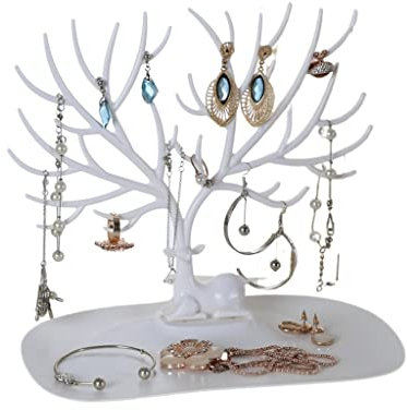 Schmuckkasten Schmuckbox Schmuckschatulle Für Frauen Mädchen, Kreative Schmuckaufbewahrung Schmuck Organizer Tragbare Schmuckschatulle Für Ohrringe Ringe Schmuckkästchen Schmuckschatulle ( Blue : Bron