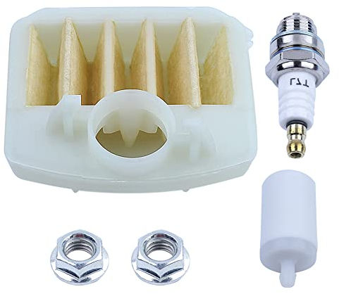 Gubeter Kit Filtro Carburante Dadi Barra Filtro Aria, per Motosega per Husqvarna 340 340E 345 345E 346Xp 350 353, 537024002, 537 02 40 02