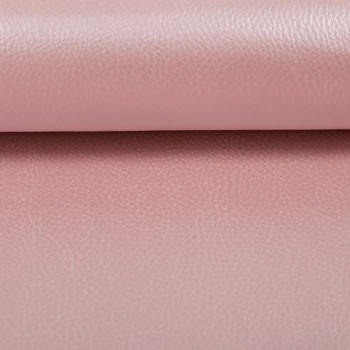 Kunstleder mit leichter Struktur, uni, viele Farben | für Taschen | ab 50 cm | Meterware (rosé)