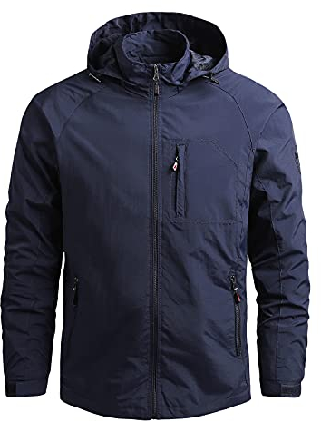 Regenjacke Herren Wasserdicht Und Atmungsaktiv Ultraleichte Radsport-Jacken Sommer Herbst Mänte Rain Jacket Men Dünne Radjacke Fahrrad Leicht Fahrradjacke Mit Kapuze Fahrradbekleidung Windjacke