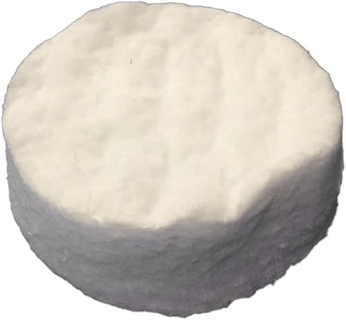 YUETTYY Lot de 5 éponges rondes en laine céramique pour cheminée au bioéthanol 8,6 x 2,5 cm