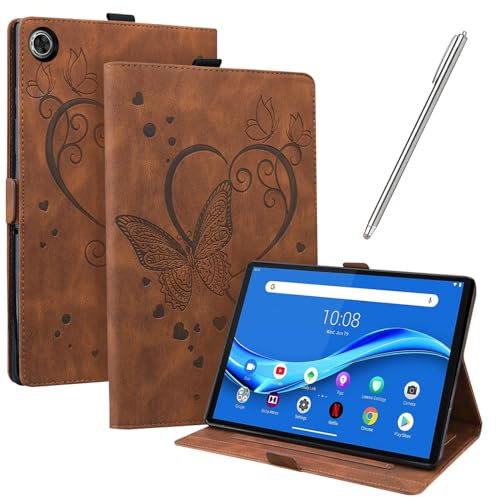 JayModCase Coque pour Lenovo Tab M10 FHD Plus 10,3 Pouces (TB-X606X TB-X606F) Housse Tablette avec Multi-Angle Housse Support Fonction Veille/Réveille Automatique(Marron)