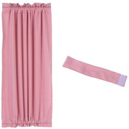 PATIKIL Tenda Oscurante per Porta, 25 Pollici x 40 Pollici, Mezza Tenda Oscurante Termica con Laccio Regolabile per Finestre Francesi, Cucina e Casa, 1 Pannello, Rosa