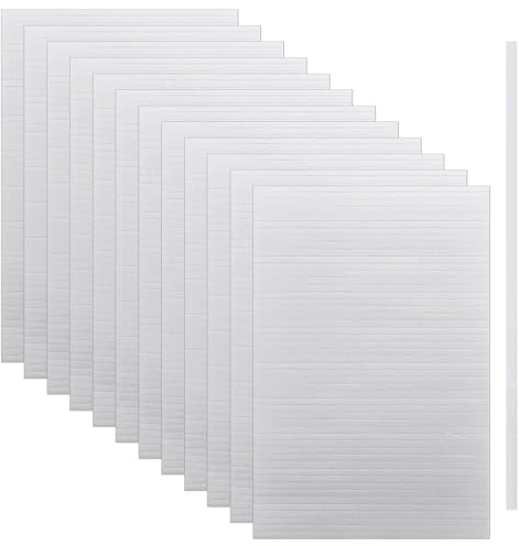 600 Pcs Double Sided Foam Sticky Strips, 3D Foam Tapes, White Foam Pop Strips, Adhesive Mount Tapes, Adhesive Foam Pads for Scrapbook,Shaker Card,Balloons,DIY Art or Office Supplies(3.9 Inch)