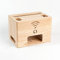SkVLf Wireless Power Cable Box und Router Rack Organizer – Kiefernholz