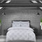 DTEX HOMES Double Duvet Set 220 Thread Count 100% Egyptian Cotton Reversible Printed Hotel Quality Duvet Cover Sets Ultra Soft Easy Care Double Bedding Set (Heart Leaf)