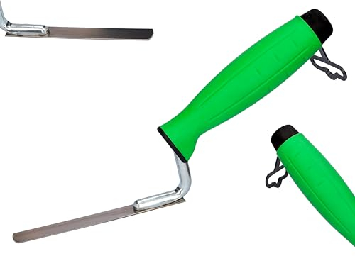 ToolSpace Stoßfugenkelle Schmal Rostfreie 12 mm Fugenkelle Edelstahl Fugeisen Fugen Mörtel Joint Trowel Putzkelle Schmal Ergonomisch Griff Renovierung Maurerarbeiten BAU Reparatur Fugkelle Made in EU