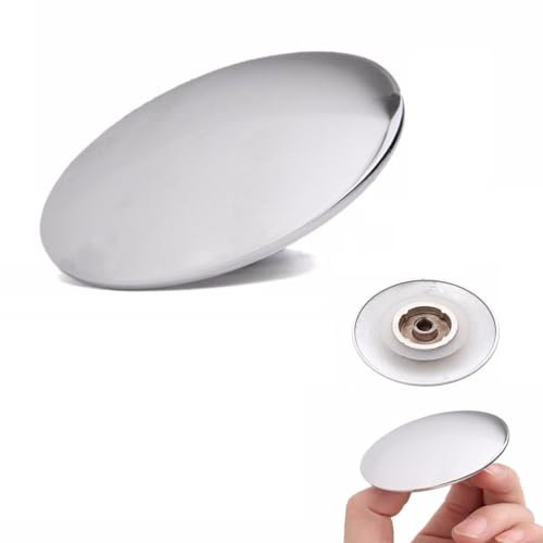 LIAMGUS Bathroom Sink Push Button Replacement Parts, Chrome Basin Waste Easy Pop Up Bathroom Sink, Bathroom Sink Push Button Click Clack Plug 66mm