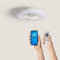 TECHBREY - Ventilador de Techo LED SMART WIFI | 2 Luces RGB+W | 6 Velocidades | Silencioso | Modo Verano-Invierno | Control por App y Alexa | Ø 50cm, Blanco, Acrilonitrilo butadieno estireno