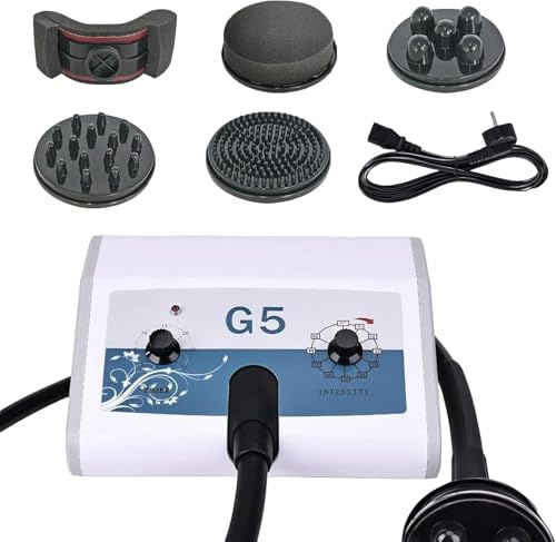 G5 Vibrationsmassagegerät mit 5 Köpfen, Fettmassagegerät, tragbare Fatburner Schönheitsausrüstung für Arm, Taille, Beine