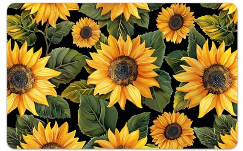 Peacoblue 4 Stück Aufkleber für Bankkarten Süße Sonnenblume Benutzerdefinierter Skin Cover Schutz für Kredit Debitkarten,Wasserdicht Kratzfest Aufkleber für EBT-Transportschlüsselkarte