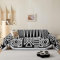 SHANNA Sofa Überwurfdecke 1/2/3/4 Sitzer, Chenille AB Seiten Ganzjährig Nutzbar Sofabezug L Form U Ecksofa Große Sofa Überzug, Vielseitige Sofaüberwurf Couch Überzug Sofa Cover Futonbezug mit Quaste
