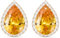 Linawe Orecchini in oro rosa giallo, set di gioielli a bottone, orecchini da donna, gioielli ipoallergenici, gioielli con diamanti, gioielli alla moda, orecchini senza nichel