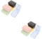 Didiseaon 12sets Professional Contacts Lens Storage Case Organizer for Travel Light Weight for Women Box Mirror