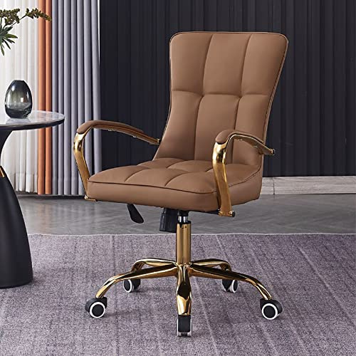 SnamicE Ergonomischer Bürostuhl mit Einstellbarer Höhe, Chefsessel, Computerstuhl, Bequeme Schreibtischstühle mit Rollen, Konferenzraum-Arbeitsstühle, moderner Drehstuhl für lang,