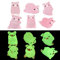 Generisch Mini Pigs 12 pcs süßes Harz winzige Schweine Leuchtend lebendig DIY Frosted Pig Figurine Schweindekor für Bonsai Microlandscape Mobile, zufällige Gartendekorationen im Stil