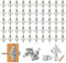 Lot de 50 chevilles papillon pour corps creux, chevilles pour placoplâtre, chevilles pour placoplâtre avec vis, chevilles pour placoplâtre et plaques de plâtre (50 chevilles, 50 vis)