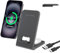 2 in 1 Faltbare Wireless Charger Stand, Qi Induktive Ladestation Kabelloses Handy Ladegerät für iPhone 16 15 14 13 12 11 Samsung Galaxy S25 Ultra S24 S23 S22 S21 S20 Google Pixel 9 Pro 8 7 AirPods 4/3