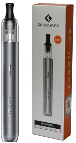 GEEKVAPE Wenax M2 Kit 2ml Wenax M Cartridge 0.8ohm No Nicotine | GEEKVAPE Wenax M2 Pod Kit 16W 1200mAh Battery Wenax M Cartridge 0.8ohm E Cigarette Vaporizer MTL Pod Kit Standard Edition